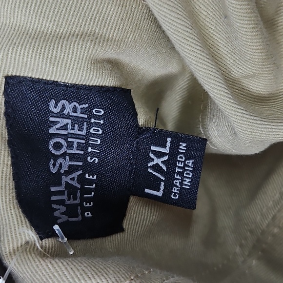 NWT Wilson Leather Tan Leather Bucket Hat Sz L-XL New - Picture 4 of 4